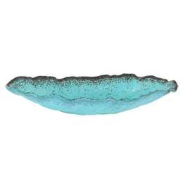 MURANO TURQUESA Platou, sticlă, L.40cm