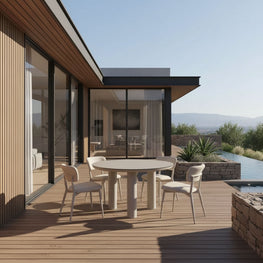 SALLY Set mobilier terasă/grădină, 4 scaune și masă