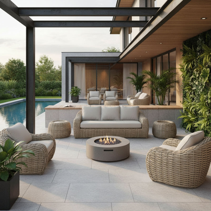 TAMARINDO Set mobilier terasă/grădină, canapea și masă