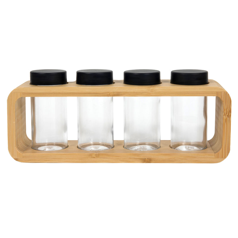 SPICES Set 4 recipiente condimente cu suport