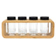 SPICES Set 4 recipiente condimente cu suport