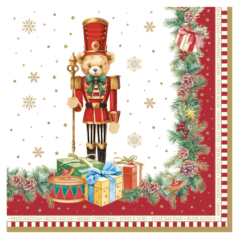 CHRISTMAS TEDDY Set șervețele