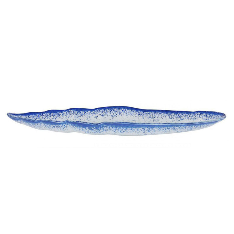MURANO COBALTO Platou servire, sticlă, L.36cm