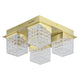 CUBOID Lustră 4x10W LED