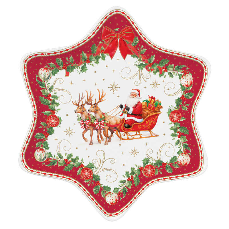 CHRISTMAS HERITAGE Platou servire