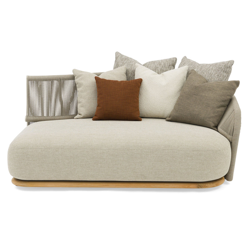 WAVE Șezlong exterior, braț stânga