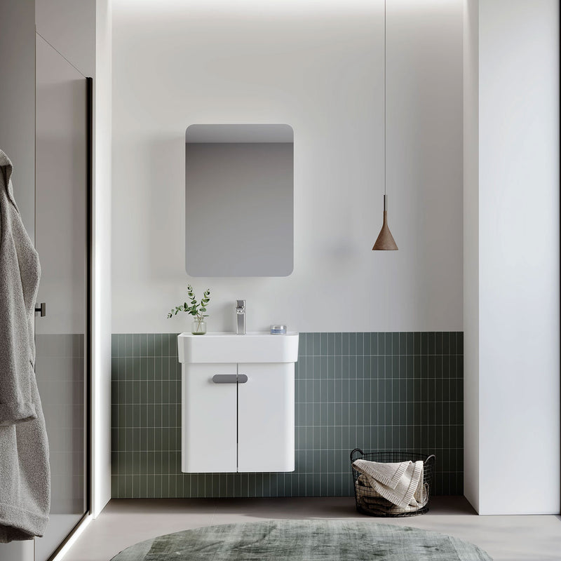 ORBIT Set mobilier baie, mască lavoar, dulap suspendat cu oglindă și lavoar