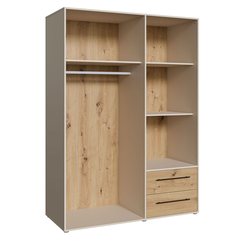 NATE Dulap 3 uși, 2 sertare