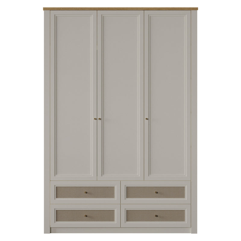 CORVEN Dulap copii, 3 uși, 4 sertare