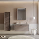CLAY Set mobilier baie, mască lavoar, lavoar, oglindă, dulap
