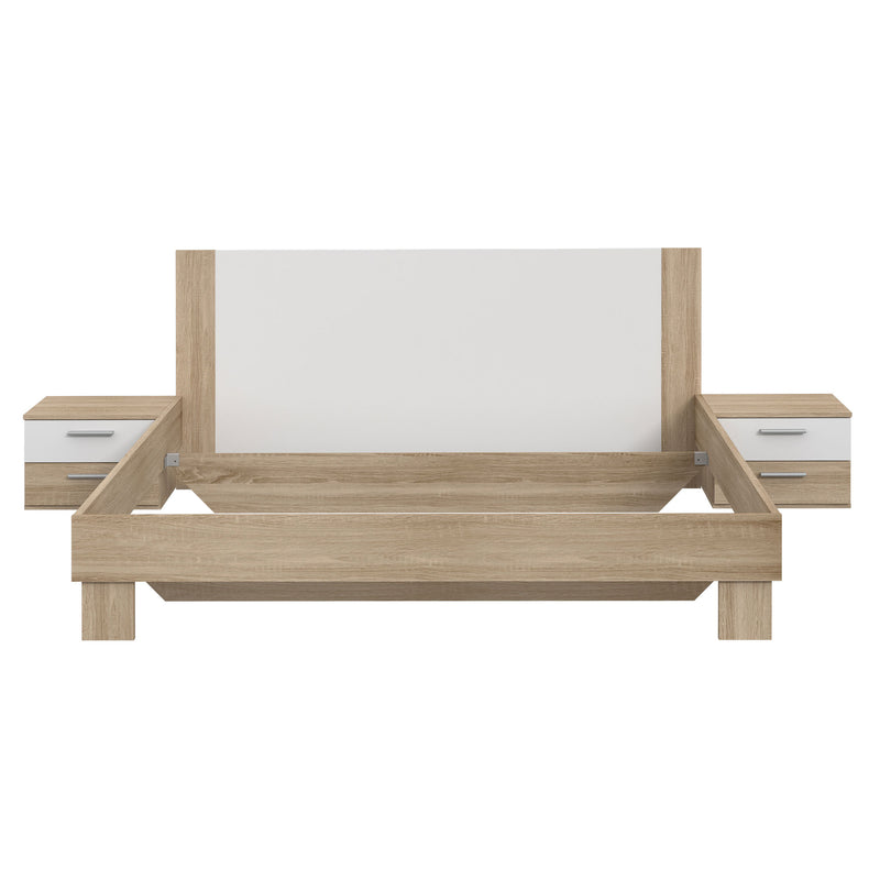 NOAH Set mobilier dormitor, pat și 2 noptiere