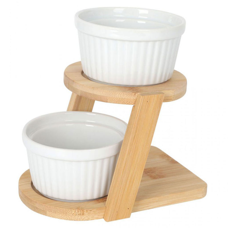 RAMEQUINES Set 2 boluri cu suport