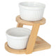 RAMEQUINES Set 2 boluri cu suport