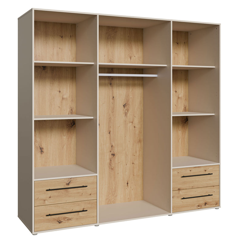 NATE Dulap 4 uși, 4 sertare