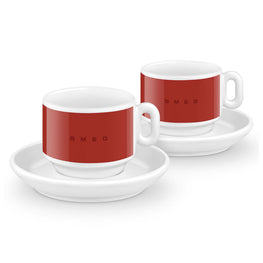 SMEG Set cești și farfurioare