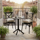 CIRCLE/SUCCOR Set mobilier terasă/grădină, 2 scaune și masă
