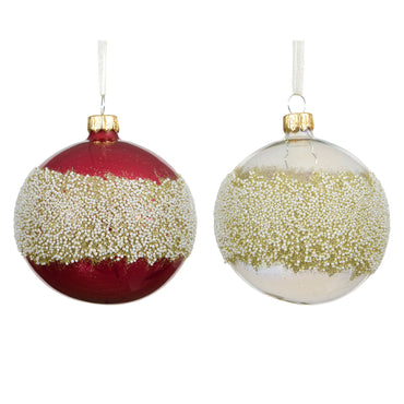 IRIS Set 2 globuri, sticlă, D.8cm