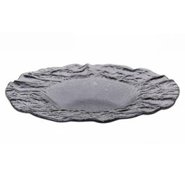 MURANO TITANIO Platou, sticlă, D.29.5cm
