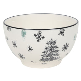 SNOWFLAKE TREE Bol individual, ceramică, D.14cm