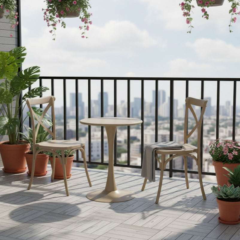 PLEZURO/CRUSOE Set mobilier terasă/grădină, 2 scaune și masă