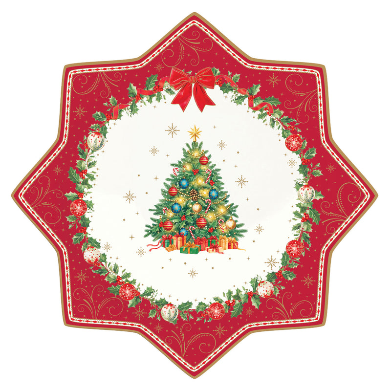 CHRISTMAS HERITAGE Platou servire