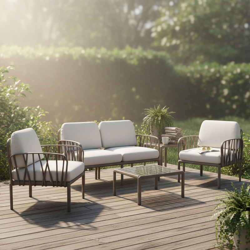 SORIA et mobilier terasă/grădină, 2 fotolii, canapea și măsuță