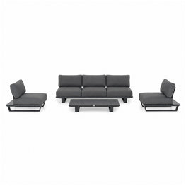 COMO Set mobilier terasă/grădină, 2 fotolii, canapea și măsuță