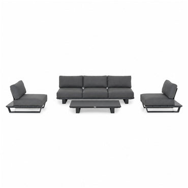 COMO Set mobilier terasă/grădină, 2 fotolii, canapea și măsuță