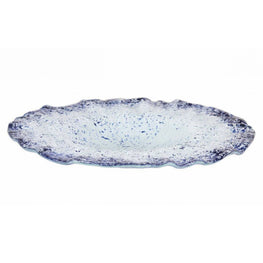 MURANO COBALTO Platou servire, sticlă, L.29.5cm