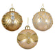ARAGON Set 3 globuri, sticlă, D.8cm