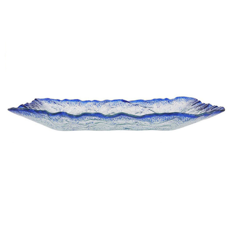 MURANO COBALTO Platou, sticlă, L.53cm