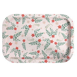 FLORA Tavă servire, metal, L.21cm