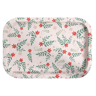 FLORA Tavă servire, metal, L.21cm