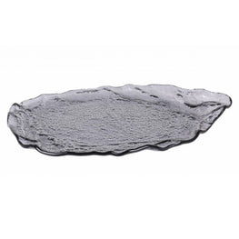 MURANO TITANIO Platou servire, sticlă, L.32cm