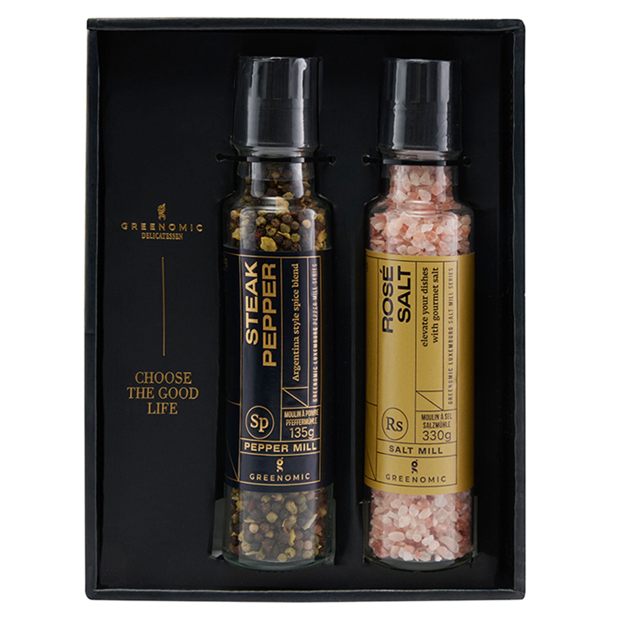 MILLS ROSE SALT&STEAK Set condimente sare și piper