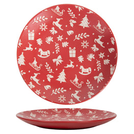 HOLLY FEST Farfurie fel principal, ceramică, D.27cm