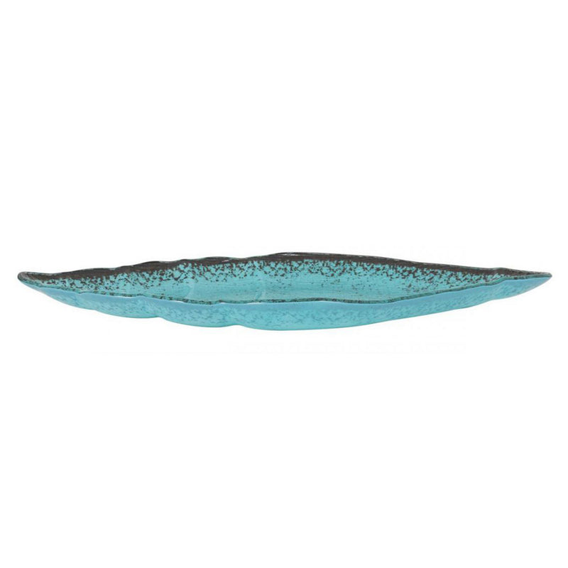 MURANO TURQUESA Platou servire, sticlă, L.36cm