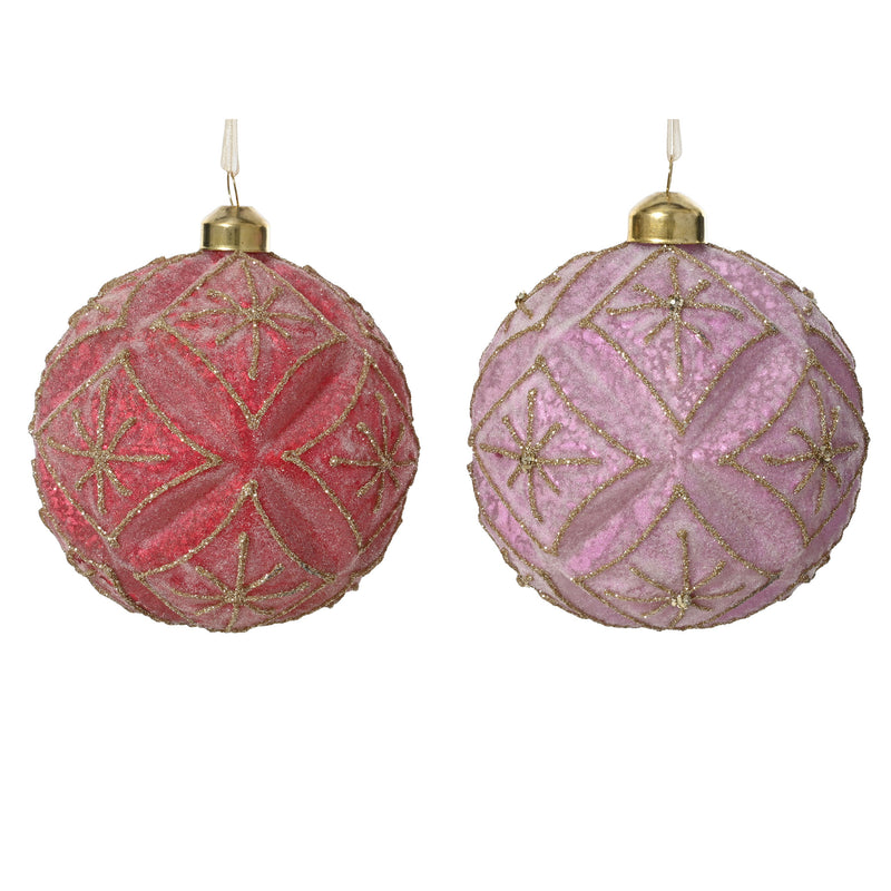 SUGAR Set 2 globuri, sticlă, D.10cm