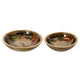 VEGGIE Set 2 boluri, lemn