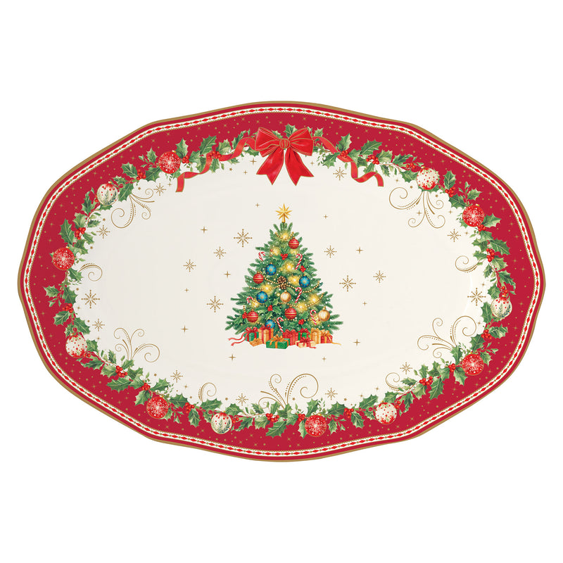 CHRISTMAS HERITAGE Platou servire