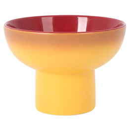 CATARIA Bol cu picior, porțelan, D.12cm