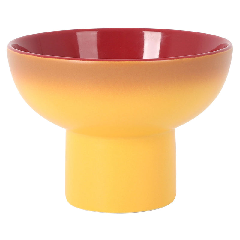 CATARIA Bol cu picior, porțelan, D.12cm