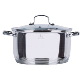 SANTA CLARA Oală cu capac, inox, D.20cm