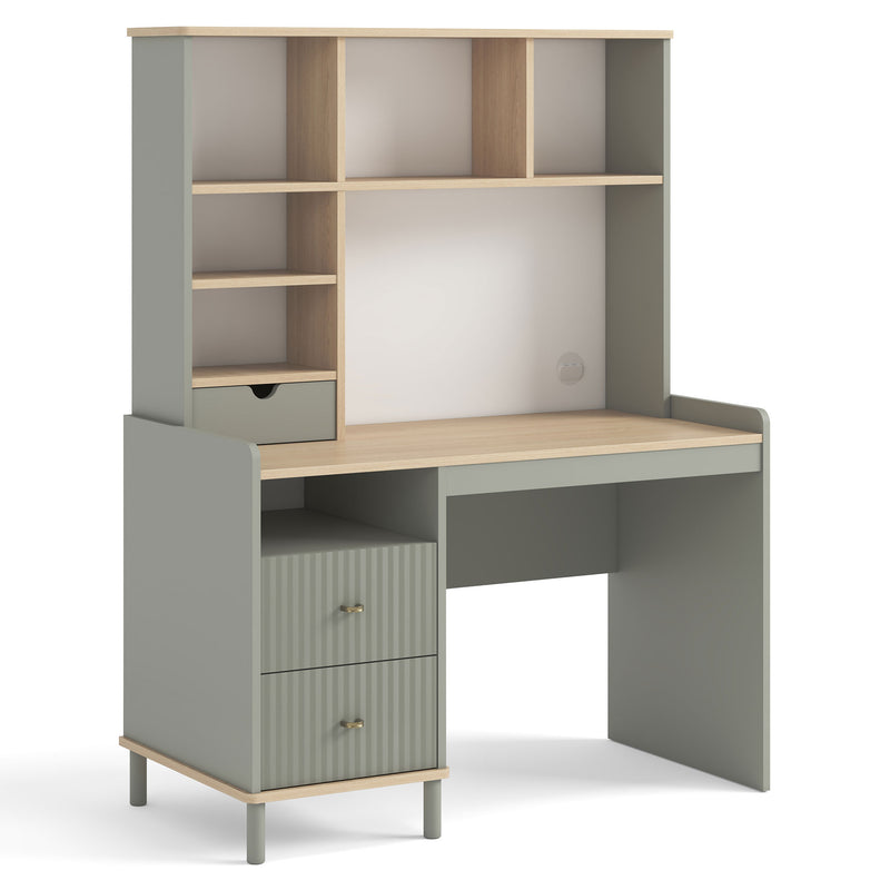 CHANTAL Birou copii, 2 sertare și suprapozabil 5 nișe