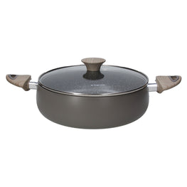 ECO TORTORA Oală cu capac, aluminiu, D.26cm