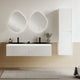 LISBON/ORGANIC Set mobilier baie, mască lavoar, lavoar, 2 oglinzi LED, dulap