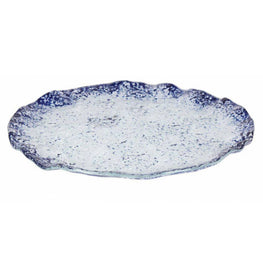MURANO COBALTO Platou, sticlă, D.28cm