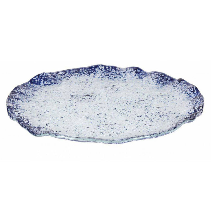 MURANO COBALTO Platou, sticlă, D.28cm