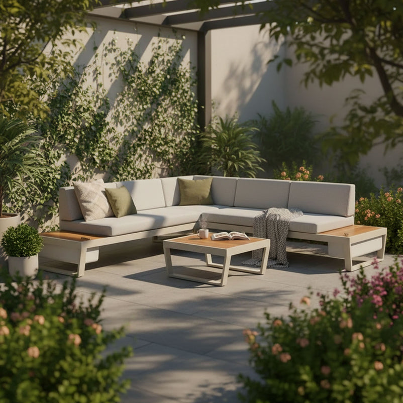 BARBICAN Set mobilier terasă/grădină, 2 canapele și măsuță