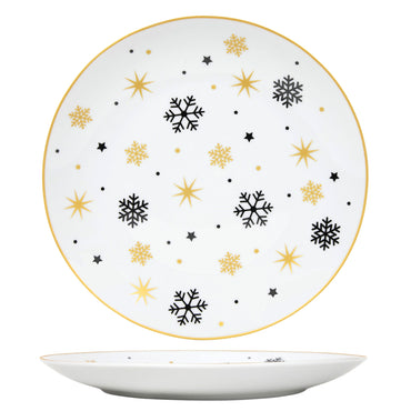 SNOWFLAKE Farfurie fel principal, ceramică, D.27cm